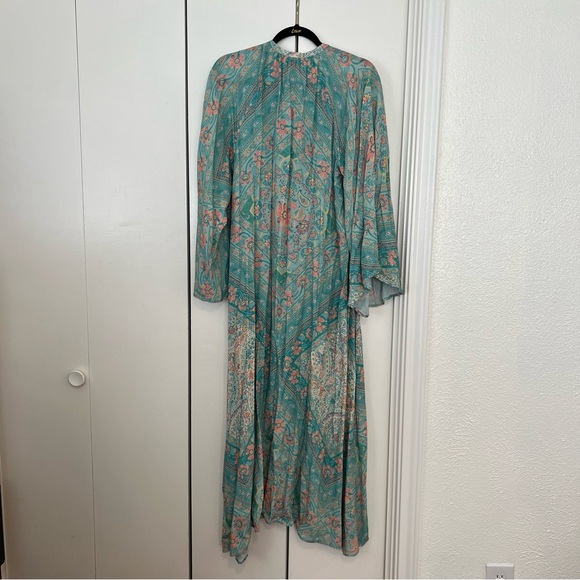 Spell and the Gypsy Farrah Half Moon Gown In Aqua - Picture 7 of 8